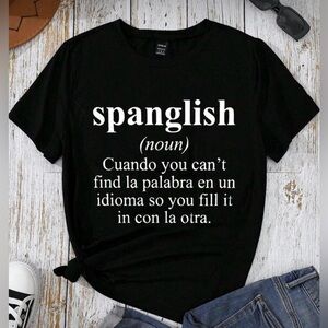 Black Short Sleeve Graphic T-Shirt 95% Polyester & 5 Elastane